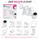 Extractor de Leche Eléctrico Doble Advanced con 3 Modos y Sistema Cerrado