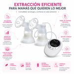 Extractor de Leche Eléctrico Doble Advanced con 3 Modos y Sistema Cerrado