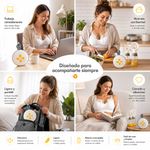 Extractor de Leche Eléctrico Doble Swing Maxi con Batería Recargable y USB-C