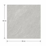 Piso Gres Imperial Color Plata Pulido Rectificado de 60 x 60 cm en Caja de 1.44 m²