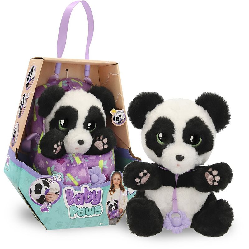 Peluche Interactivo Baby Paws Serie 3 con Mochila Transportadora - Diseños Surtidos
