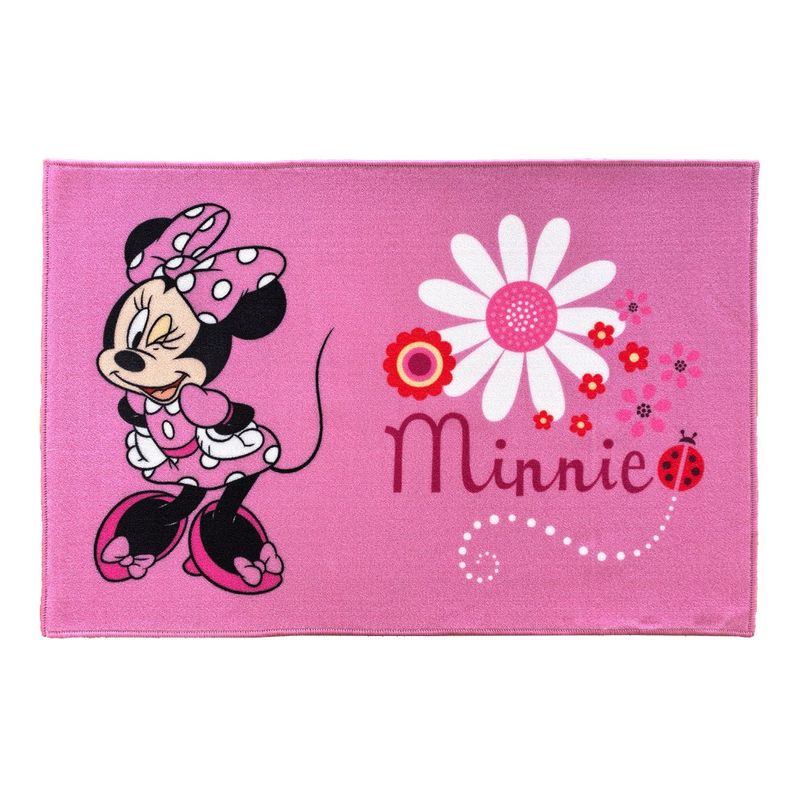 Alfombra Infantil para Baño con Diseño de Minnie de 80 X 120 Cm