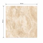 Piso Porcelanato Navona Color Beige Pulido Rectificado de 60 x 60 cm en Caja de 1.44 m²