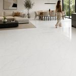 Piso Porcelanato Lux Marmol Color Blanco Pulido Rectificado de 60 x 120 cm en Caja de 2.16 m²