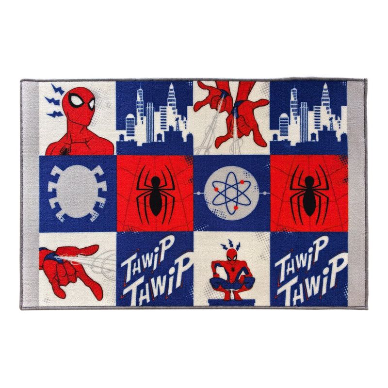 Alfombra Infantil para Baño con Diseño de Spider-Man de 80 X 120 Cm