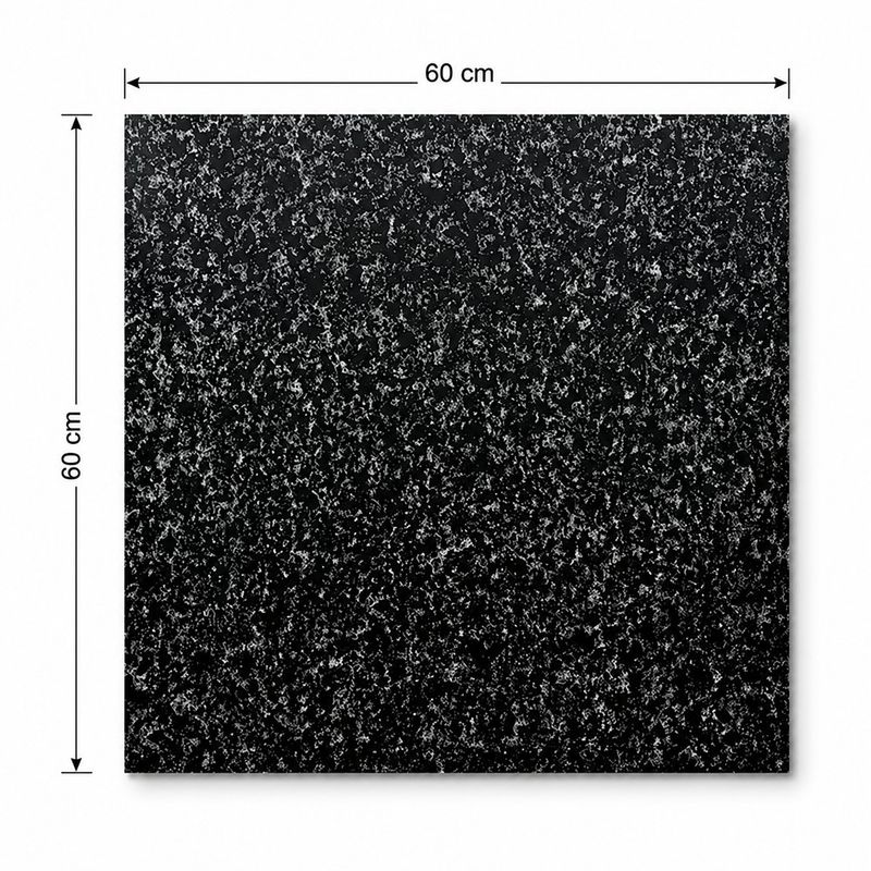 Piso Porcelanato Sublime Color Negro Pulido Rectificado de 60 x 60 cm en Caja de 1.44 m²
