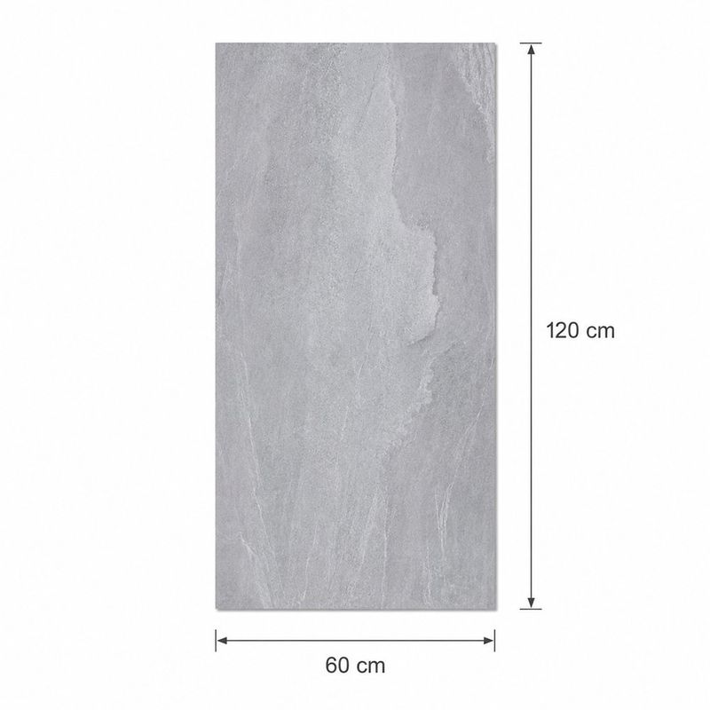 Piso Porcelanato Sandstone Color Gris Mate Rectificado de 60 x 120 cm en Caja de 2.16 m²