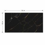 Porcelanato tipo Mármol Dart Gold Black 60 x 120 cm