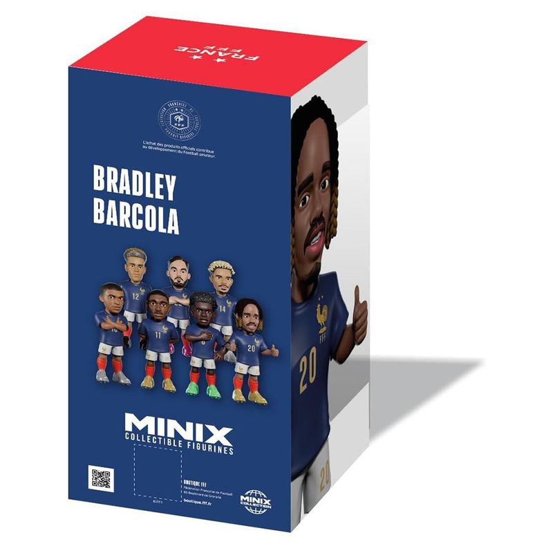 Figura Coleccionable Bradley Barcola de Francia 12 Cm