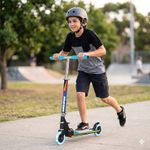 Scooter Infantil de 2 Ruedas con Luces Color Azul