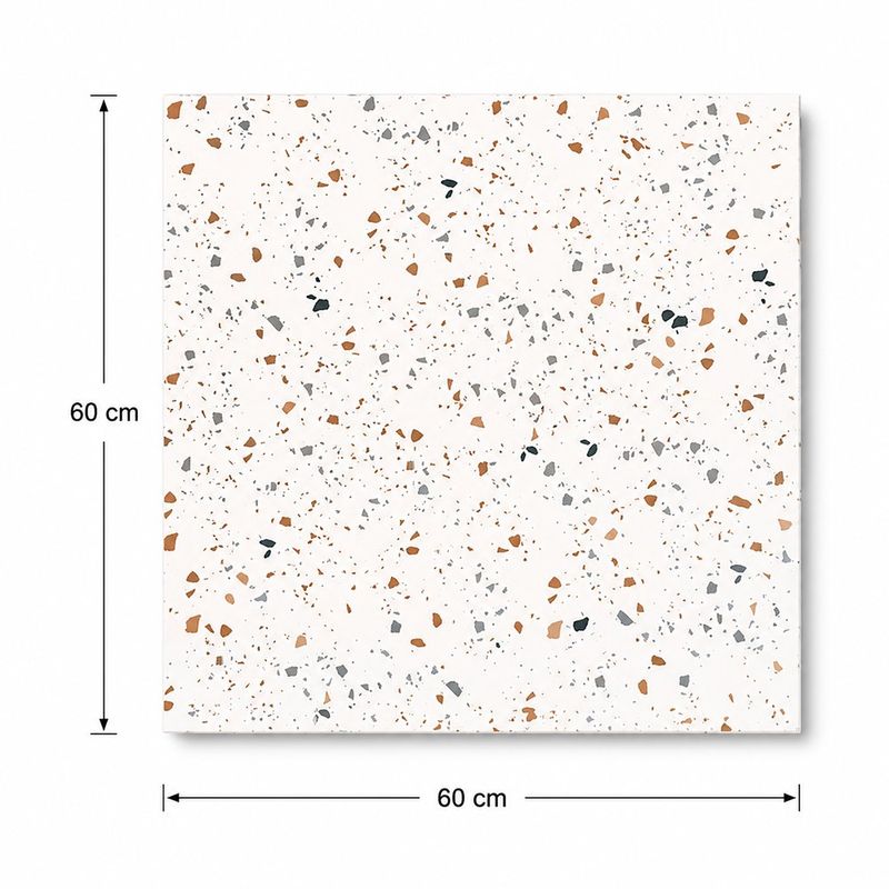 Piso Porcelanato Sublime Color Blanco Pulido Rectificado de 60 x 60 cm en Caja de 1.44 m²