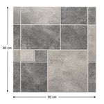 Piso Porcelánico Petra Color Gris Mate Rectificado de 60 x 60 cm en Caja de 1.44m²