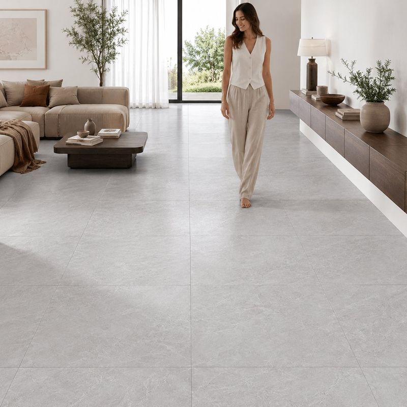 Piso Gres Imperial Color Color Ceniza Pulido Rectificado de 60 x 60 cm en Caja de 1.44 m²