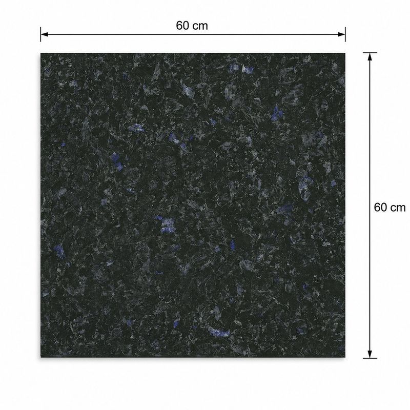 Piso Gres Verona Color Azul Pulido Rectificado de 60 x 60 cm en Caja de 1.44 m²