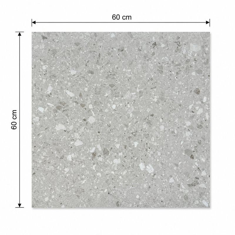 Piso Porcelanato Khala Color Gris Mate Rectificado de 60 x 60 cm en Caja de 1.44 m²