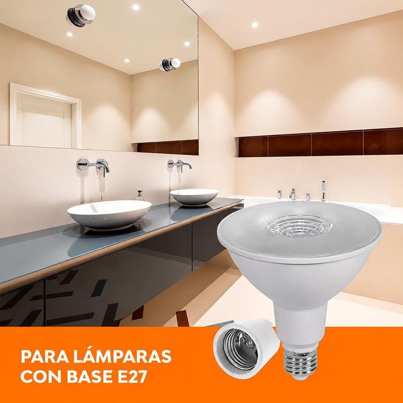 Foco LED PAR38 de 18 W con Base E27 y Luz Cálida para Exterior e Interior