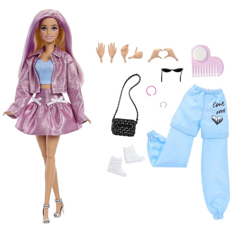 Muñeca Barbie de Moda Deluxe con Cambio de Estilo