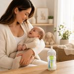 Kit de 5 Pachas Anticólico Options+ con Boca Ancha para Recién Nacido