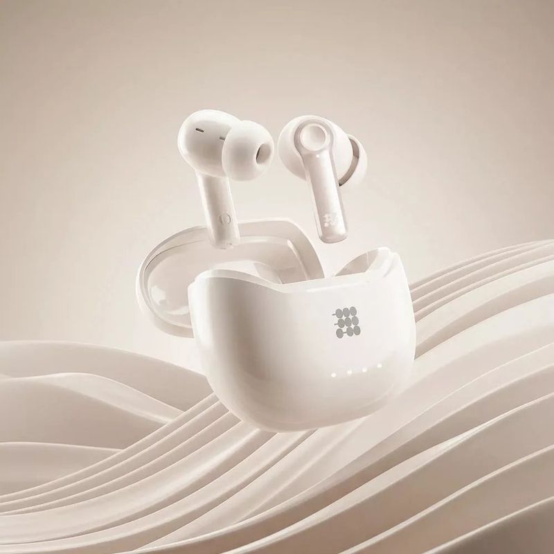 Audífonos Inalámbricos Power Buds Pro con Bluetooth y Estuche de Carga en Color Light Sand