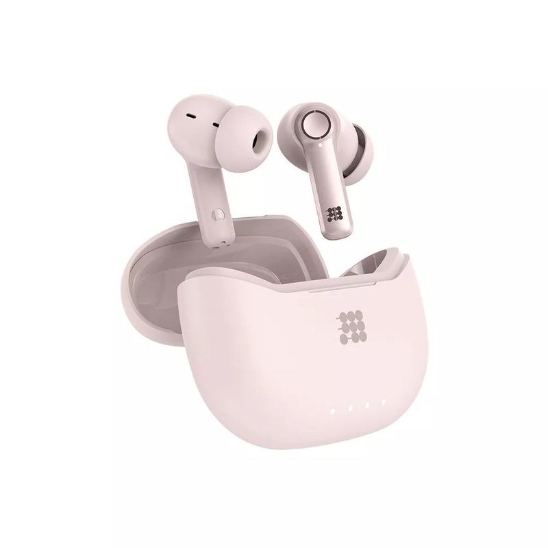 Audífonos Inalámbricos Power Buds Pro con Bluetooth y Estuche de Carga en Color Rose Gold