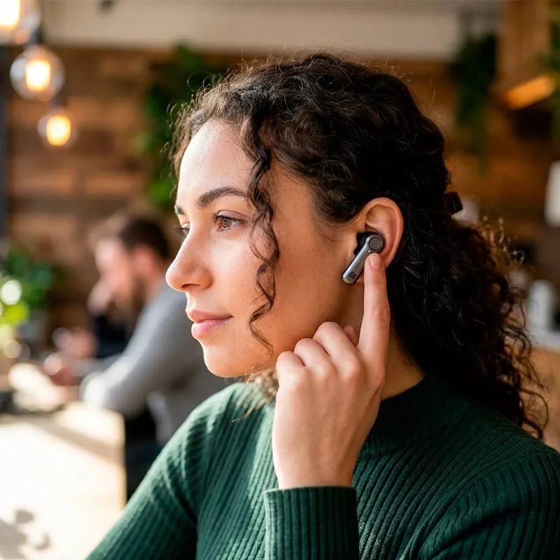 Audífonos Inalámbricos Power Buds Pro con Bluetooth y Estuche de Carga en Color Negro