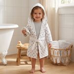 Bata de Baño Infantil con Capucha Diseño Conejos - Presentación Surtida