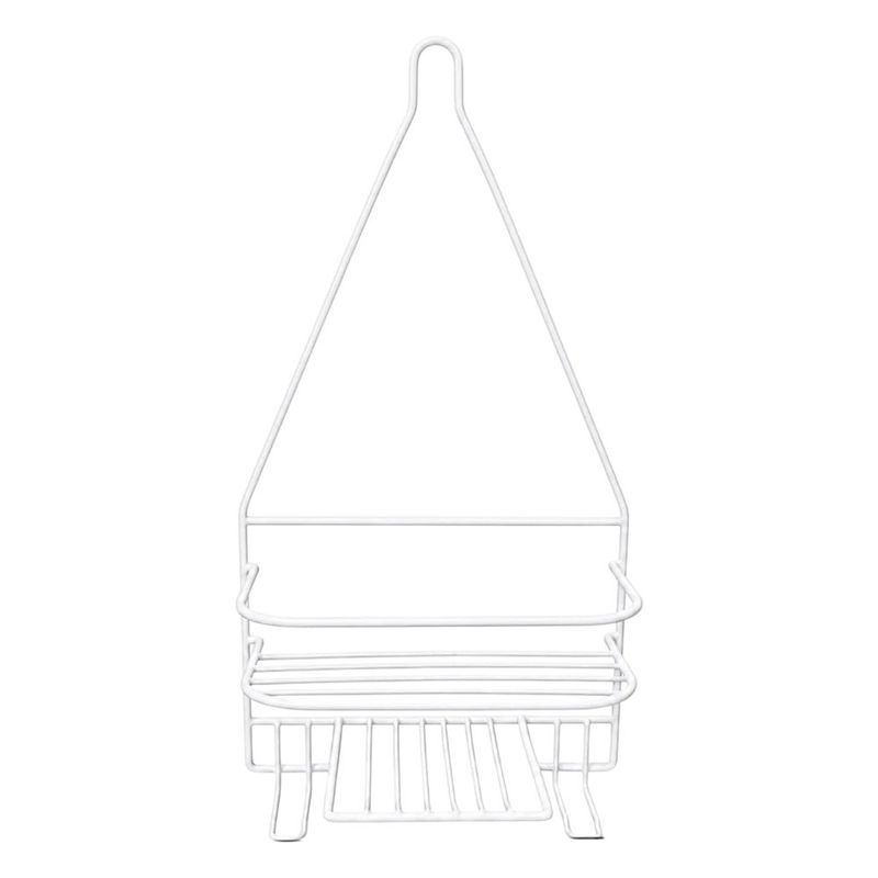 Organizador de Ducha Metálico para Shampoo y Accesorios de Baño Color Blanco