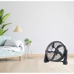 Ventilador Circulador de Aire 20 Plg 2 en 1 Piso/Pared Color Negro