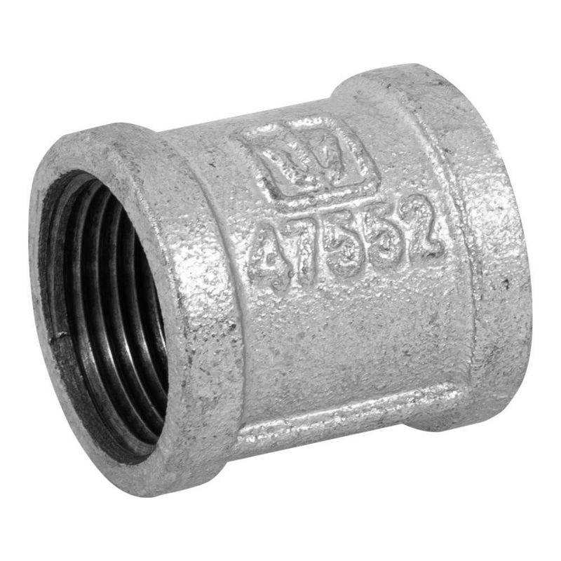Cople Reforzado de Acero Galvanizado 1 plg