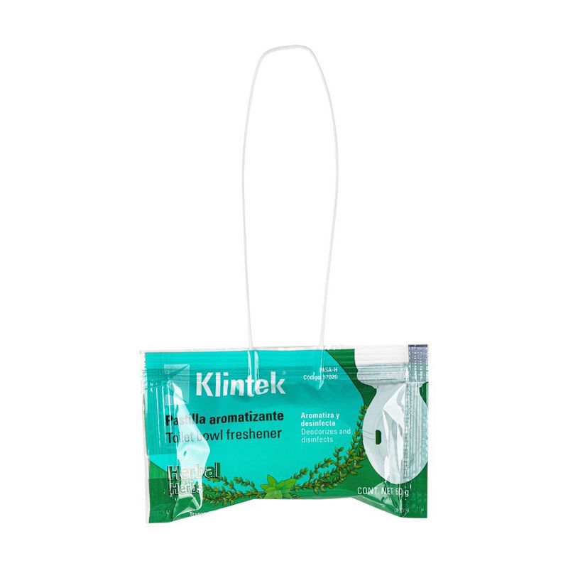 Pastilla Aromatizante y Desinfectante para Sanitario Aroma Herbal de 60 gr