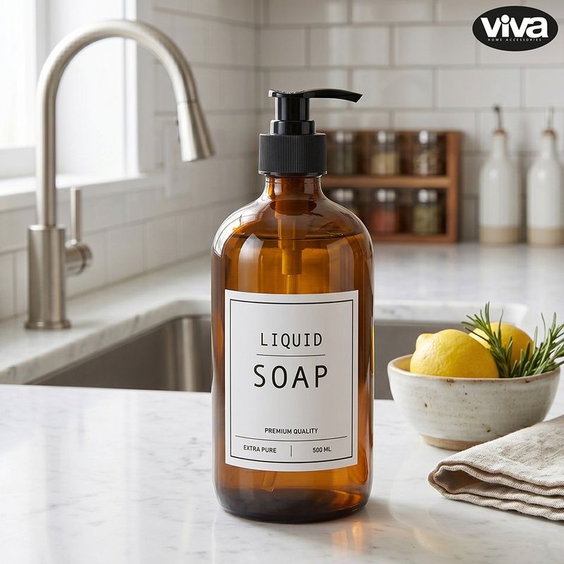 Dispensador de Jabón Líquido Amber de Cerámica 500 mL