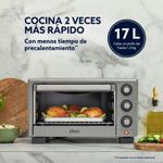 Horno Eléctrico con Freidora de Aire 17 L Color Gris