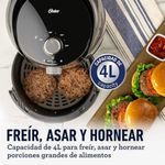 Freidora de Aire Manual de 4 Litros con Recubrimiento DiamondForce Color Negro