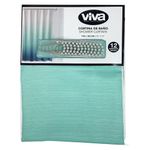 Cortina de Baño 183 x 178 cm Color Aqua