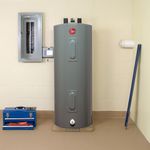 Calentador de Agua Eléctrico de Tanque 80 Galones Color Gris