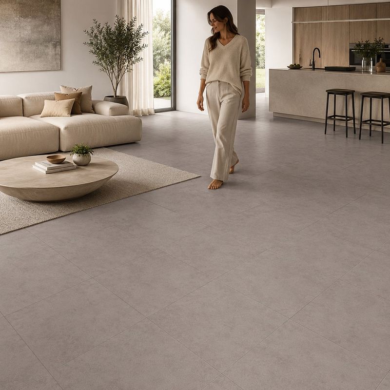 Piso Cerámico 222 Acabado Mate Color Gris 31 x 31 cm en Caja de 2 m²