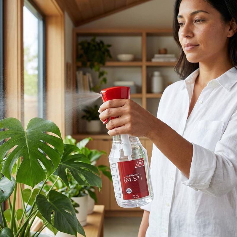 Atomizador Ultra Fino Reutilizable de 709 mL para Limpieza y Jardinería Color Rojo