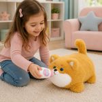 Peluche de Cachorro Interactivo Cute Pet Café y Blanco con Movimiento