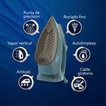 Plancha de Vapor AeroGlide S7200 con Suela Aeroceramic Color Verde Claro
