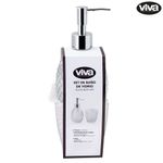 Set de 2 Piezas para Baño con Dispensador de Jabón y Vaso Porta Cepillos Colores Surtidos