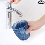 Set de 2 Piezas para Baño con Dispensador de Jabón y Vaso Porta Cepillos Colores Surtidos