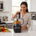 Procesador de Alimentos para 8 Tazas 450 W Color Negro