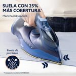 Plancha de Vapor AeroGlide S7200 con Suela Aeroceramic Color Azul