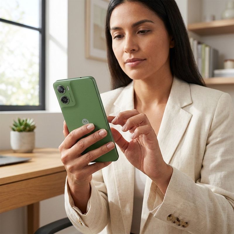 Celular Motorola Moto G06 de 256 GB y 4 GB RAM en Color Verde