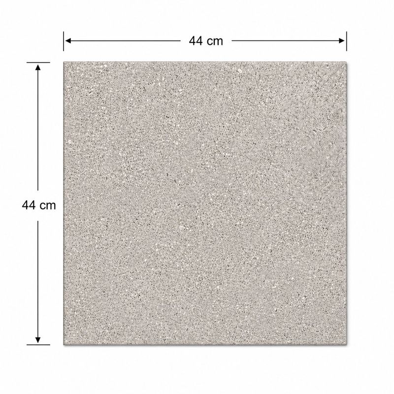 Piso Cerámico Pompeia Acabado Mate Color Gris de 44 x 44 cm en Caja de 2.51 m²