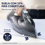 Plancha de Vapor AeroGlide S7200 con Suela Aeroceramic Color Negro