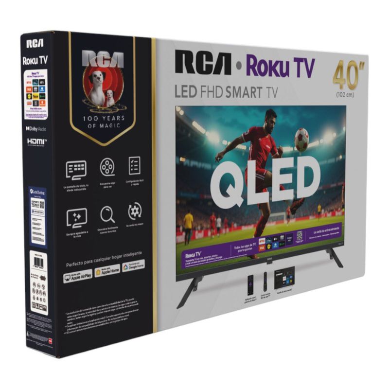 Smart TV de 40" QLED Full HD con Roku TV