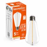 Foco LED ST64 Filamento Magnético Transparente Luz Cálida 2.5W E27