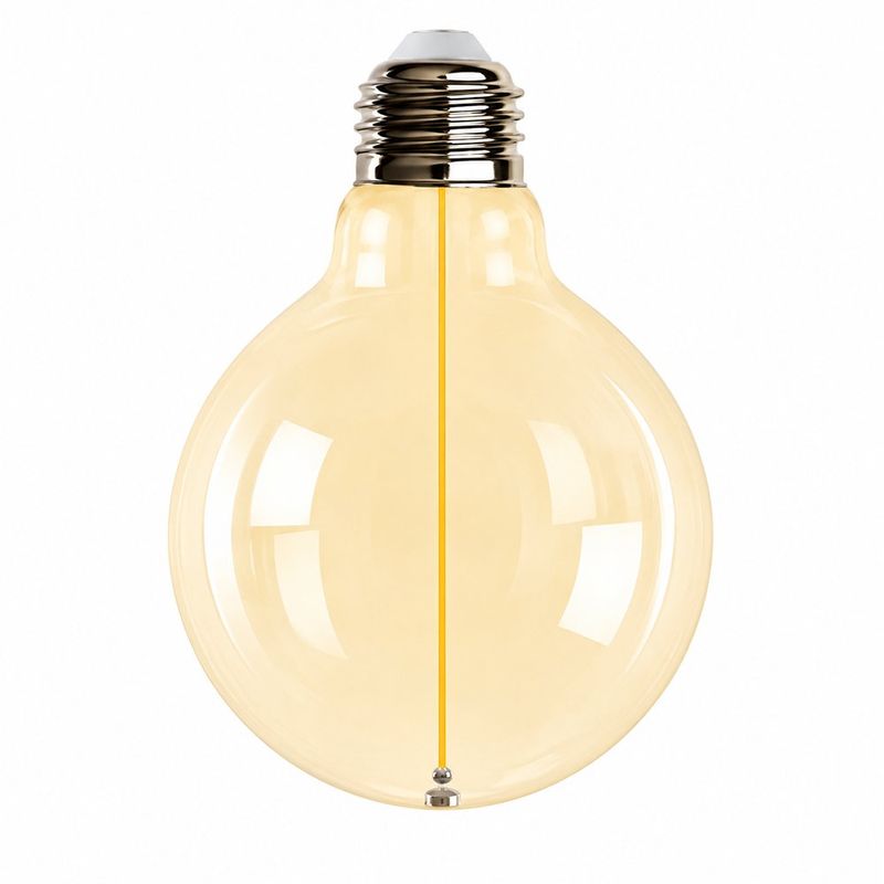 Foco LED Globo G95 Filamento Magnético Transparente Luz Cálida 2.5W E27