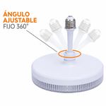 Plafón de Techo LED Blanco Luz de Día Base E27 24W 2100 lm 230 mm